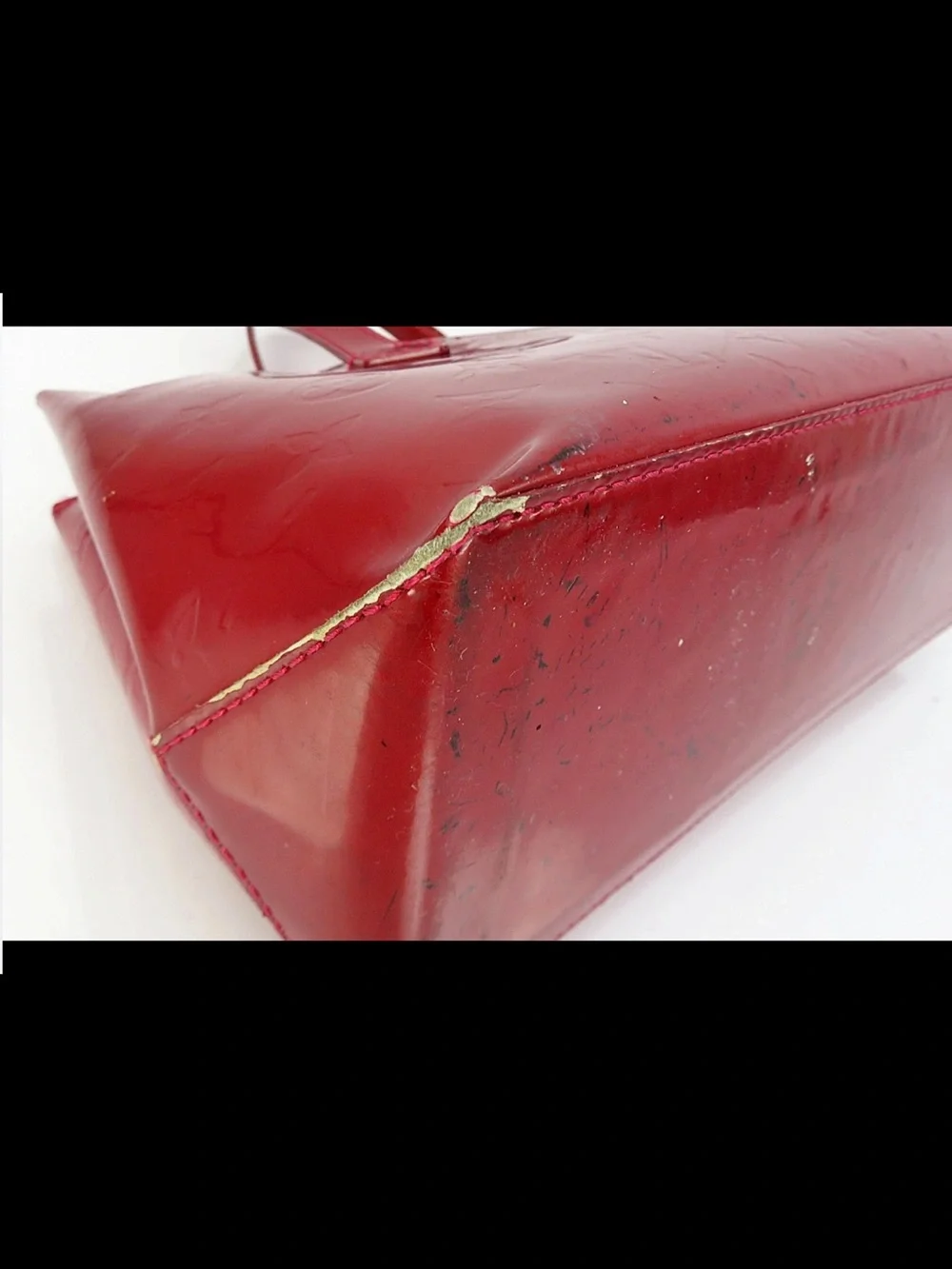 Louis Vuitton shiny red